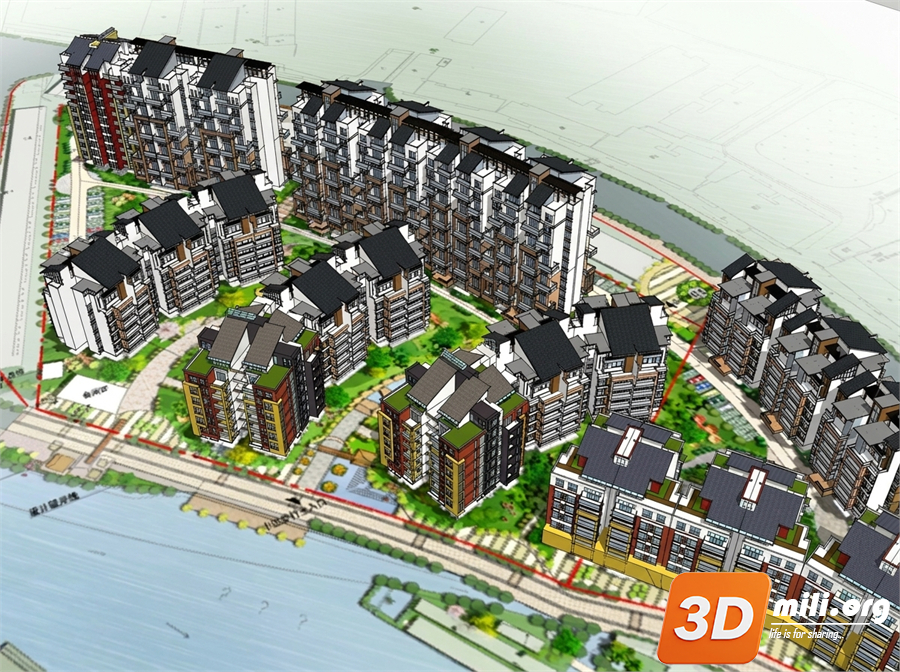 Outdoor Building Skp Files